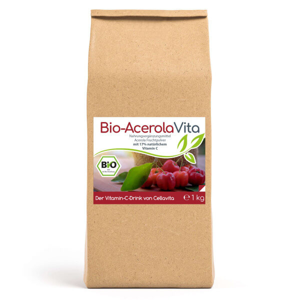 Bio Acerola Vita (Der Vitamin-C-Drink) 1000g Pulver Vorratsbeutel