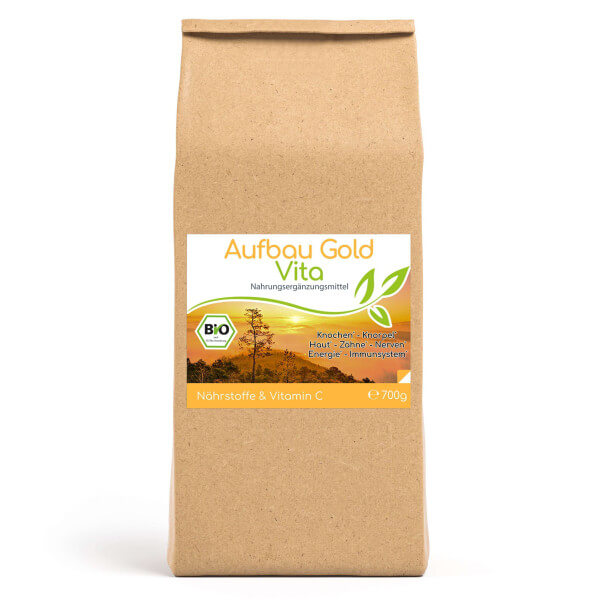 Aufbau-Gold Vita (Bio) Knochen Haut Zähne 700g Vorratsbeutel