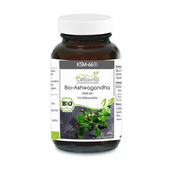 Bio Ashwagandha KSM-66® 180 Kapseln