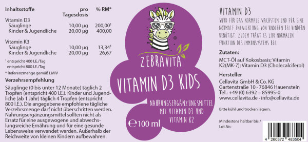 Vitamin D3 kids für Kinder 5 x 100ml