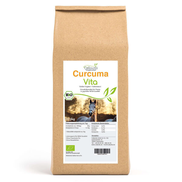 Bio-Curcuma Vita für Pferde 5kg Vorratsbeutel