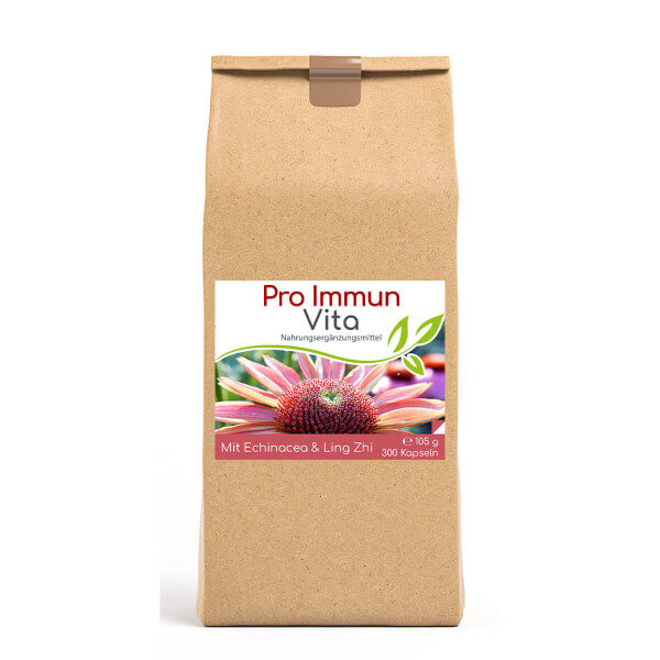 Pro Immun Vita 300 Kapseln (mit Echinacea + Ling Zhi) Vorratsbeutel