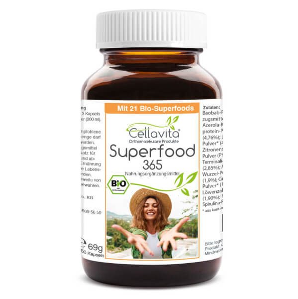 Superfood 365 Bio 150 Kapseln- mit 21 Bio-Superfoods