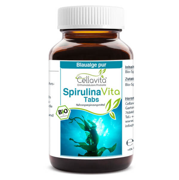 Bio Spirulina Vita Tabs à 400mg - 100g - 25 Tages Vorrat